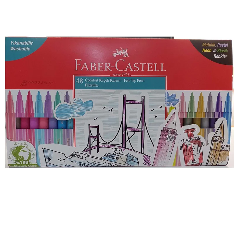 FABER COMFORT KEÇELİ KALEM MAXİ SET 48 Lİ 50620000120 (Best)