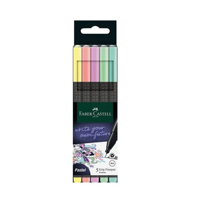 FABER GRIP FİNEPEN PASTEL 5 Lİ 20151602 (Best)
