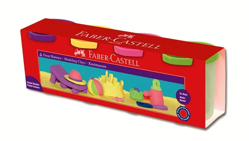 FABER OYUN HAMURU 4 RENK PASTEL 51700000430 (Best)