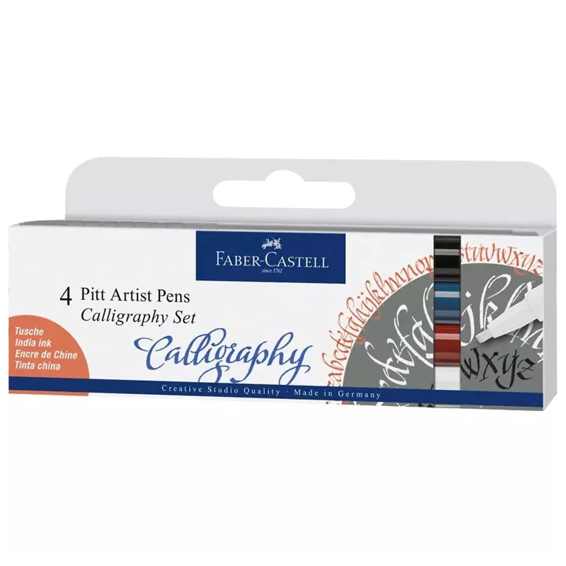 FABER PITT KALİGRAFİ KALEM 4 LÜ SET 167504 (Best)
