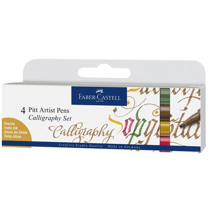 FABER PITT KALİGRAFİ KALEM 4 LÜ SET 167505 (Best)