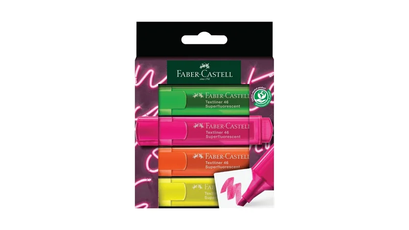 FABER TEXTLİNER 46 ŞEFFAF GENZ KALEM 4 LÜ 503025460 (Best)