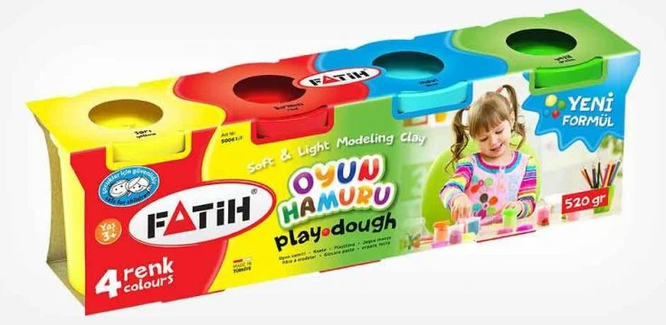 FATİH 4 RENK OYUN HAMURU 400 GR 50803 (Best)