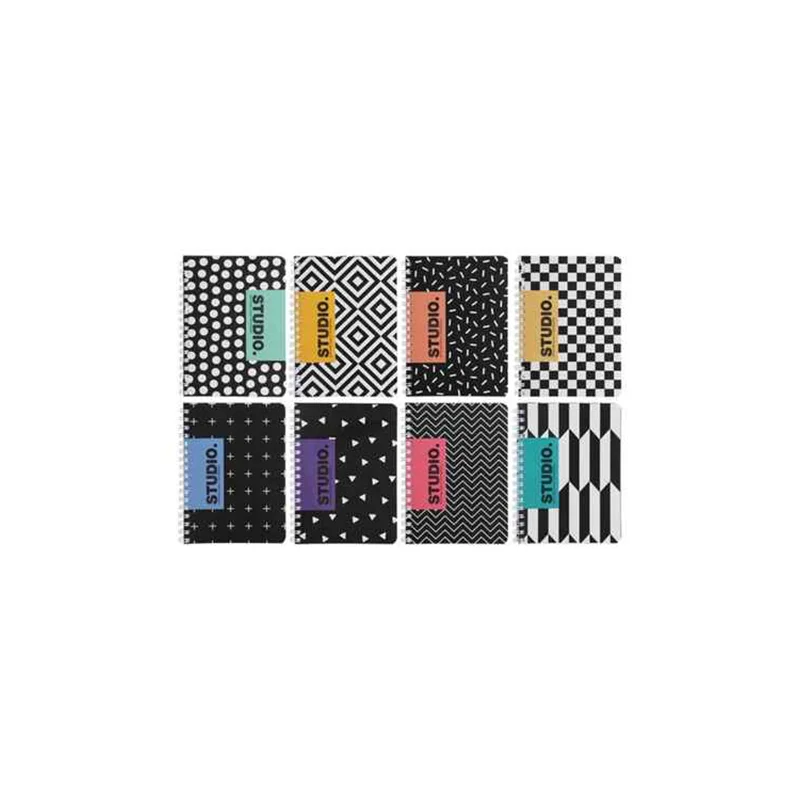 GIPTA STUDIO A6 ÇİZGİLİ 80 yp. SPR.KARTON KAPAK DEFTER 5669 (Best)