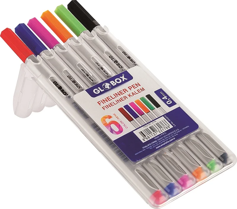GLOBOX FINELINER KALEM 6 LI KUTU 3176 (Best)