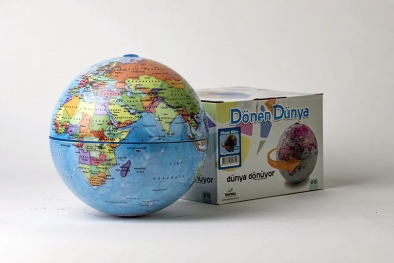 GÜRBÜZ 42155 DÖNEN SİYASİ KÜRE 15 cm (Best)