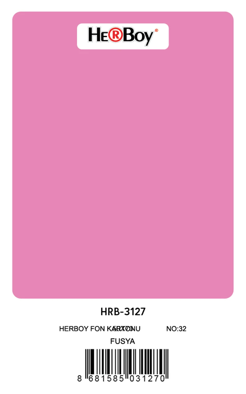 HERBOY FON KARTONU 50x70 FUŞYA NO:32 160 GR 100 LÜ HRB-3127 (Best)