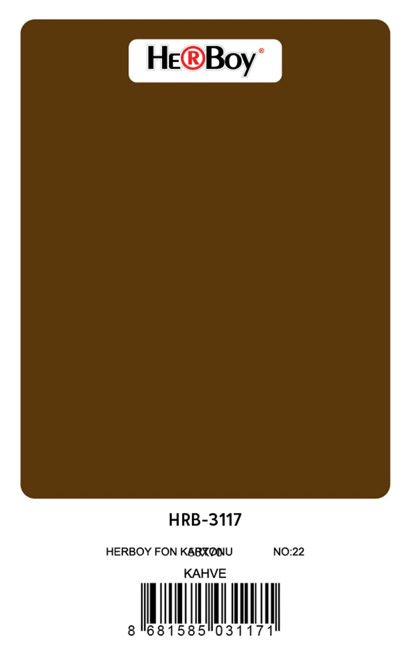 HERBOY FON KARTONU 50x70 KAHVE NO:22 160 GR 100 LÜ HRB-3117 (Best)