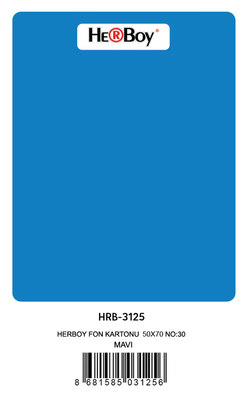 HERBOY FON KARTONU 50x70 KOYU MAVİ NO:30 160 GR 100 LÜ HRB-3125 (Best)