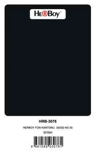 HERBOY FON KARTONU 50x70 SİYAH NO:35 160 GR 100 LÜ HRB-3105 (Best)