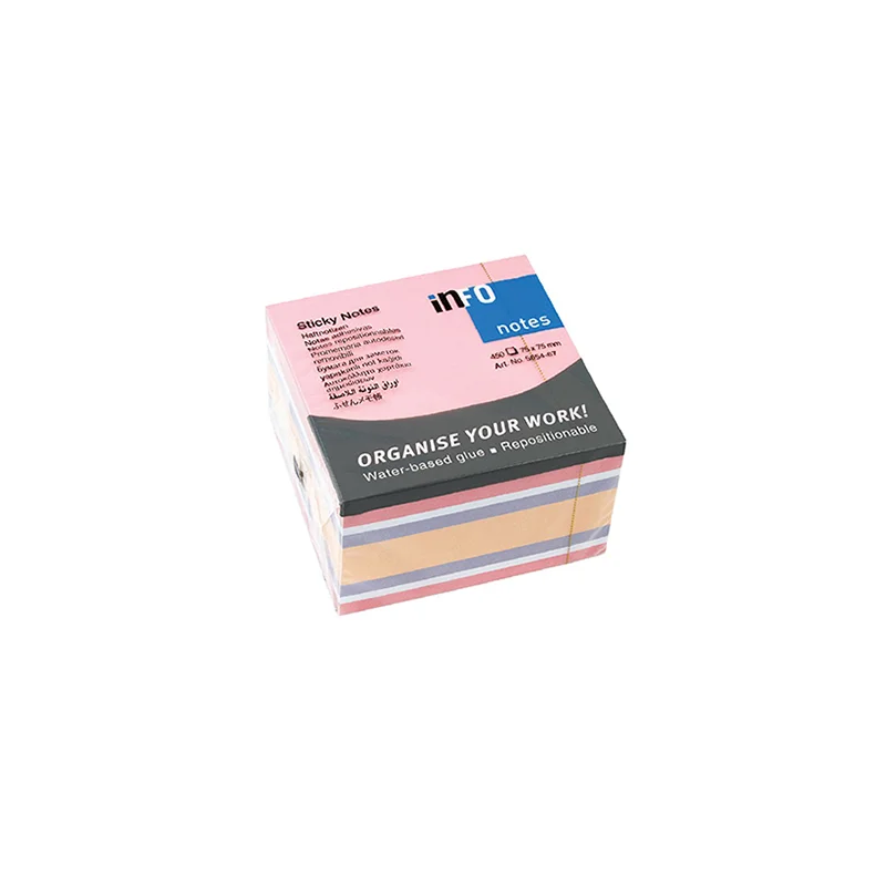 INFO NOTES 75x75 PASTEL-FOSFORLU RENKLER 450 yp 95654 (Best)