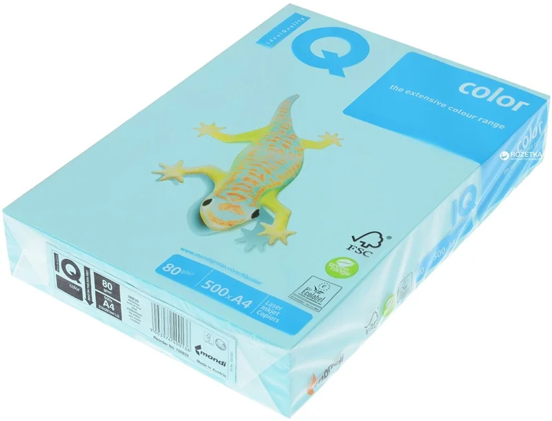 IQ A4 AÇIK MAVİ RENKLİ FOTOKOPİ KAĞIDI 80 gr. 500 LÜ MB30 (Best)