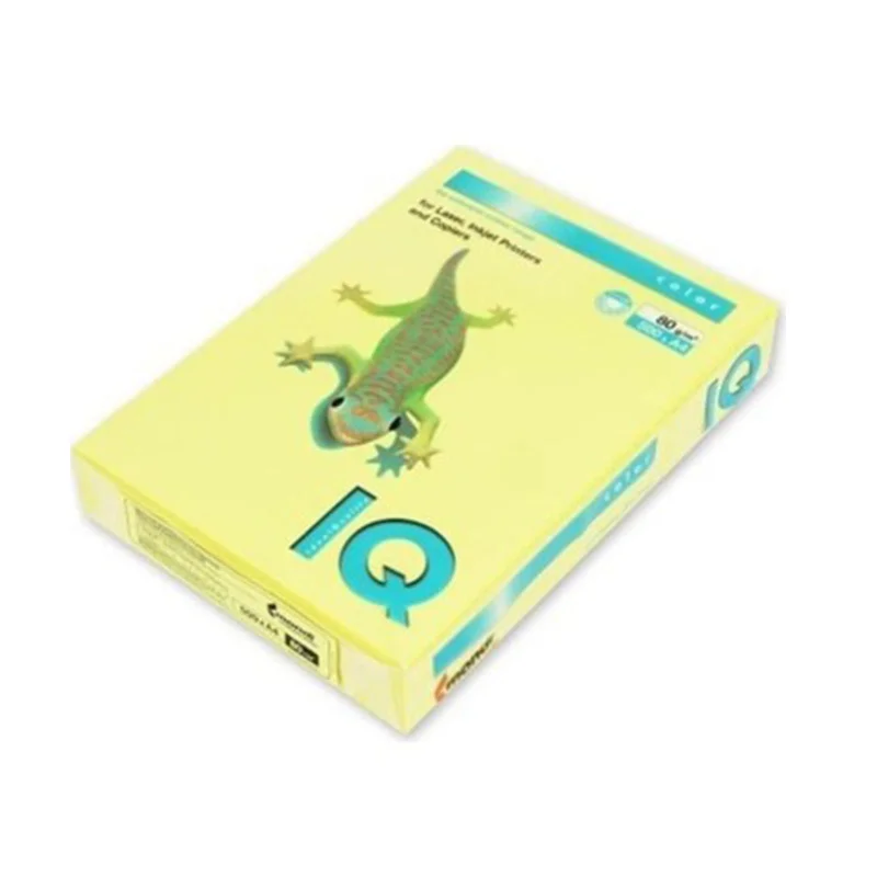 IQ A4 LİMON SARISI RENKLİ FOTOKOPİ KAĞIDI 80 gr. ZG34 (Best)