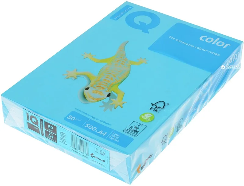 IQ A4 YOĞUN DENİZ MAVİSİ RENKLİ FOTOKOPİ KAĞIDI 80 gr AB48 (Best)
