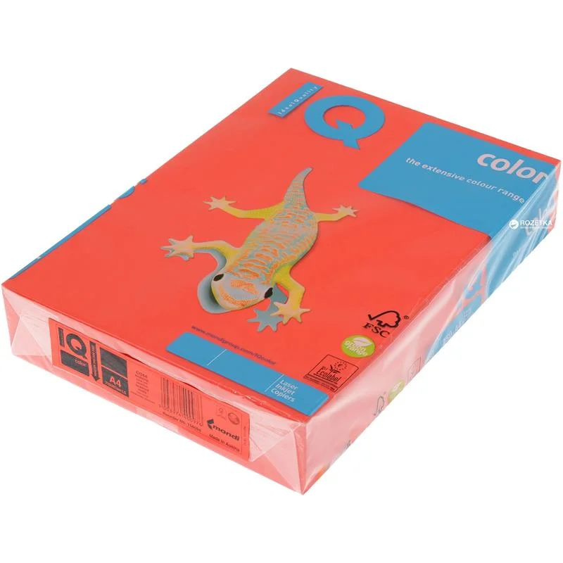 IQ A4 YOĞUN KIRMIZI RENKLİ FOTOKOPİ KAĞIDI 80 gr CO44 (Best)