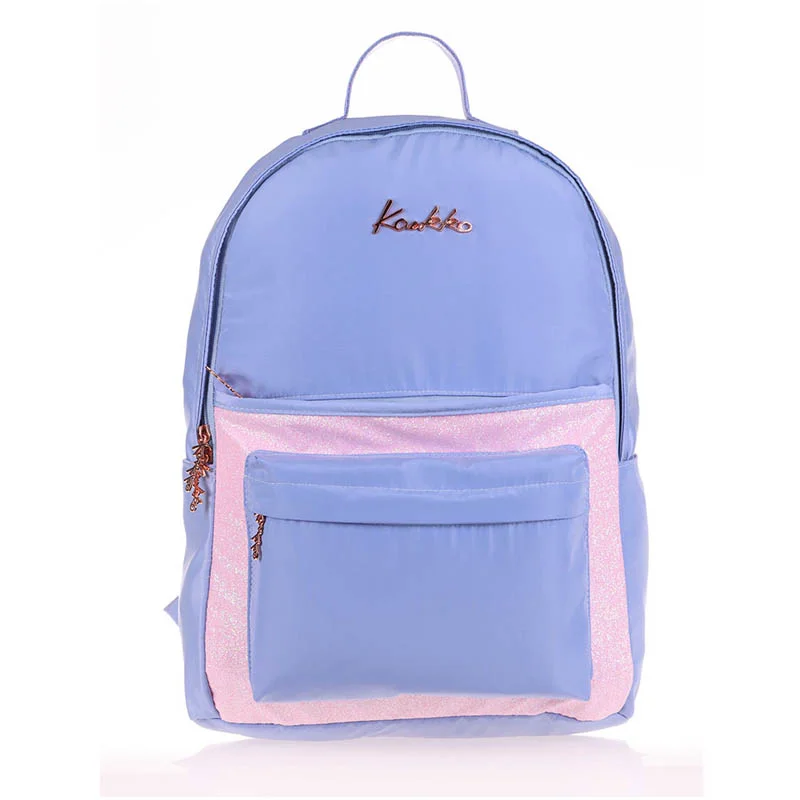KAUKKO K1538 MAGICAL SIRT ÇANTASI SİMLİ FLORAL MAVİ (Best)