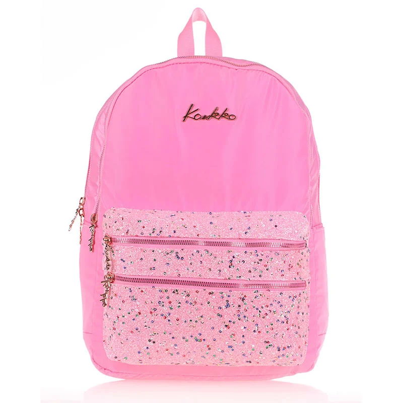 KAUKKO K1546 MAGIC DREAMS SIRT ÇANTASI TAŞLI PULLU PEMBE (Best)