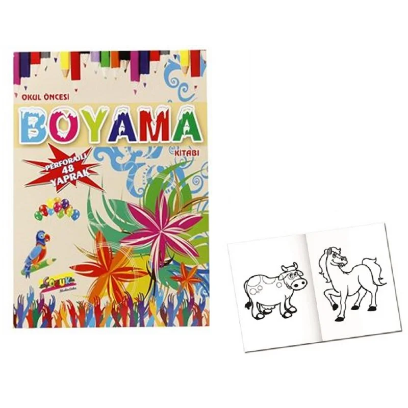 KESKİN OKUL ÖNCESİ BOYAMA KİTABI 24x34 48 YAPRAK CİLTLİ 241001 (Best)