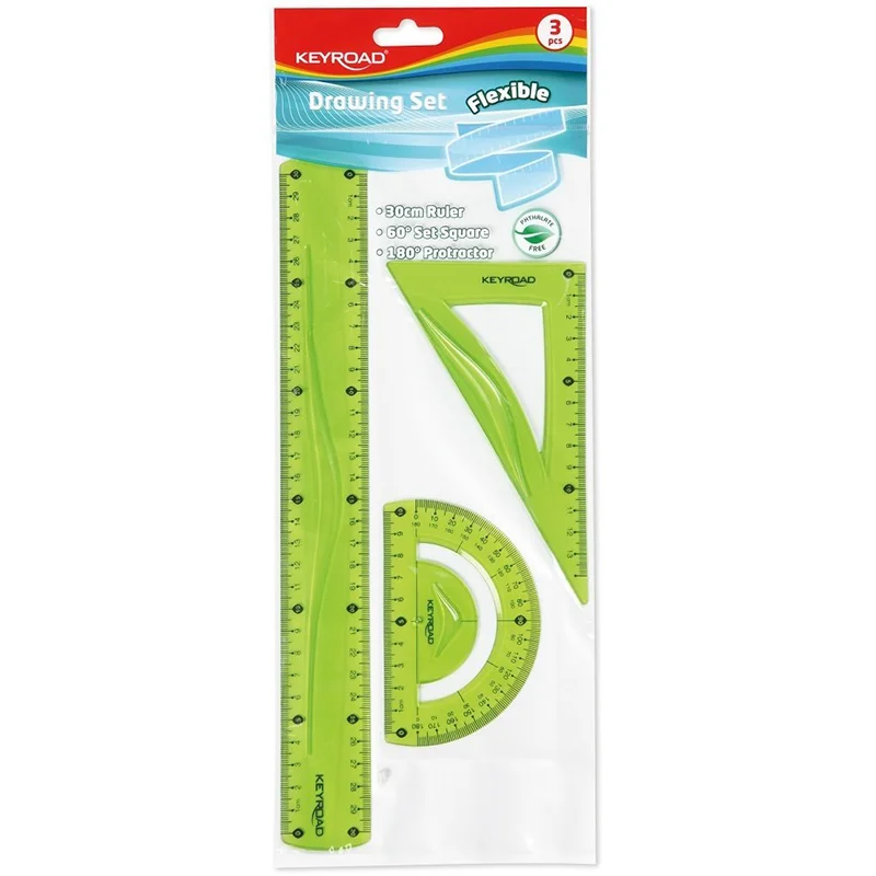 KEYROAD KR972278 FLEXIBLE ESNEK RENKLİ ÇİZİM SETİ 20 CM CETVELLİ 362486 (Best)