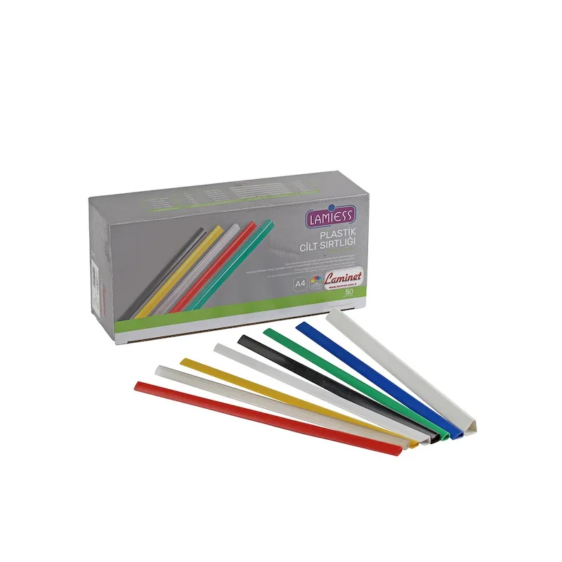 LAMİESS 10 MM A4 PLASTİK SIRTLIK 29,7 mm 100 LÜ (Best)