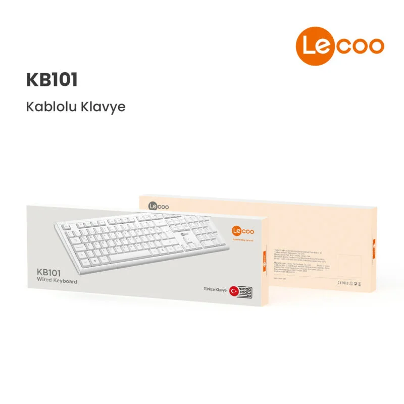 LECOO KB101 BEYAZ KABLOLU Q KLAVYE (Best)