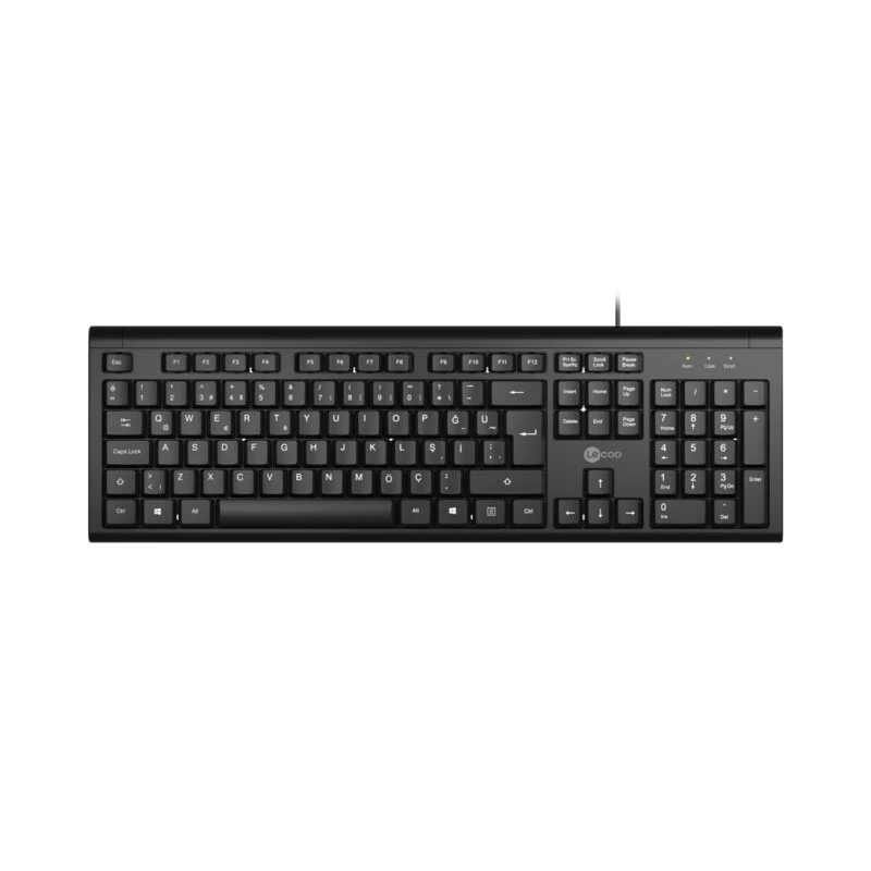 LECOO KB101 SİYAH KABLOLU Q KLAVYE (Best)
