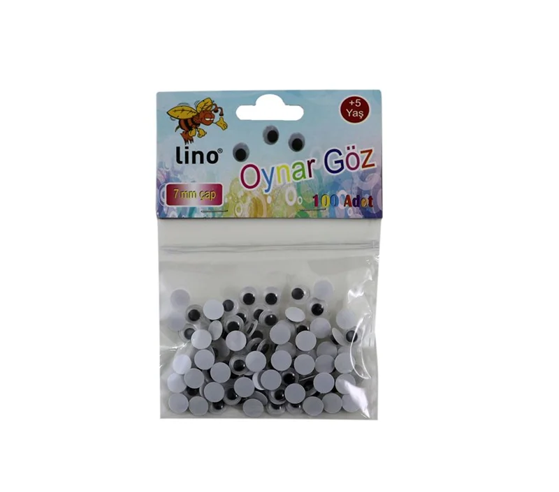 LINO OYNAR GÖZ KÜÇÜK BOY 7 MM.100 LÜ RBZ-007-A (Best)