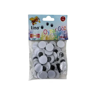 LINO OYNAR GÖZ ORTA BOY 15 mm 50 Lİ RBZ-016-A (Best)