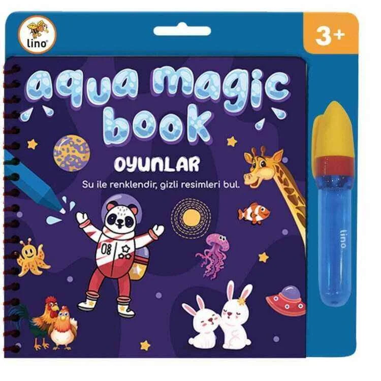LINO TFL-1002 AQUA MAGIC BOOK OYUNLAR SİHİRLİ BOYAMA KİTABI (Best)