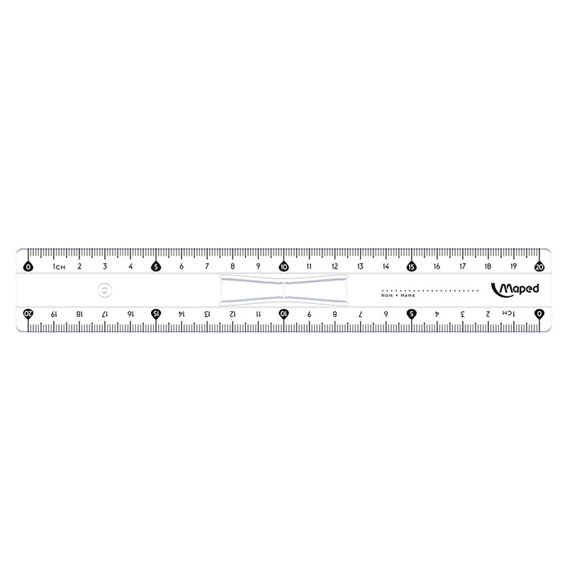 MAPED 146108 20 cm TRIPLE DESİMETRE KRİSTAL CETVEL (Best)