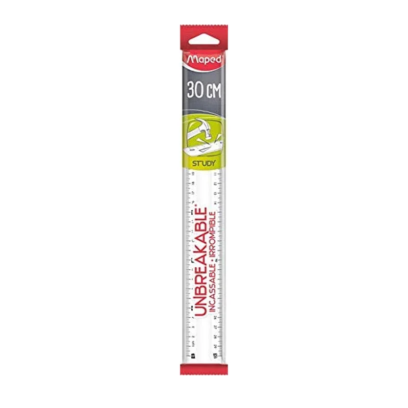 MAPED 245620 30 cm ESNEK PLASTİK CETVEL ŞEFFAF (Best)