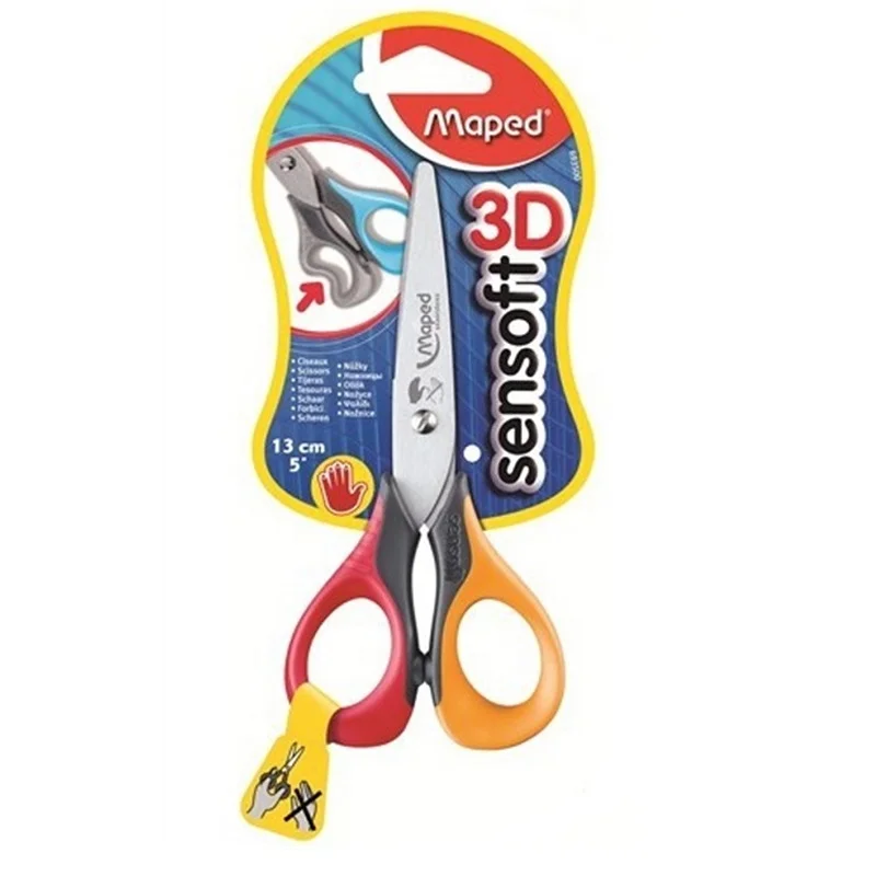 MAPED 693500 SENSOFT SOL EL ÖĞRENCİ MAKASI 13 cm (Best)