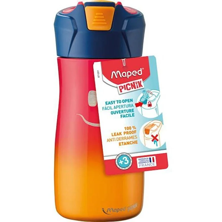 MAPED 871201 GÜLEN YÜZ FİGÜRLÜ MATARA 430 ML (Best)