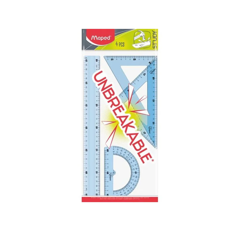 MAPED 981701 STUDY KIRILMAZ 4 LÜ 30 CM ÇİZİM SETİ (Best)