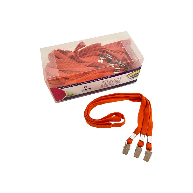 MAPİ KART ASKI İPİ TURUNCU 50Lİ METAL 9102658 (Best)