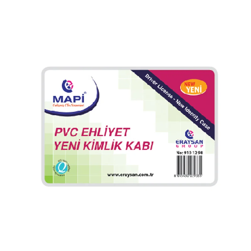 MAPİ YENİ KİMLİK+EHLİYET PVC YUMUŞAK KART KORUMA KABI 9101295-98 (Best)