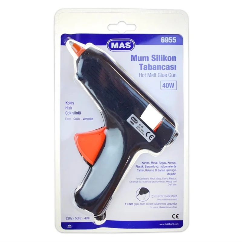 MAS 6955 BÜYÜK SICAK SİLİKON TABANCASI 40 WATT (Best)