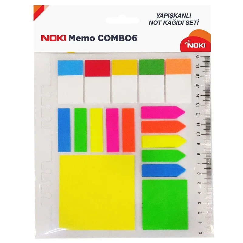 NOKİ MEMO COMBO 6 YAPIŞKANLI NOTLUKLAR 12706 (Best)