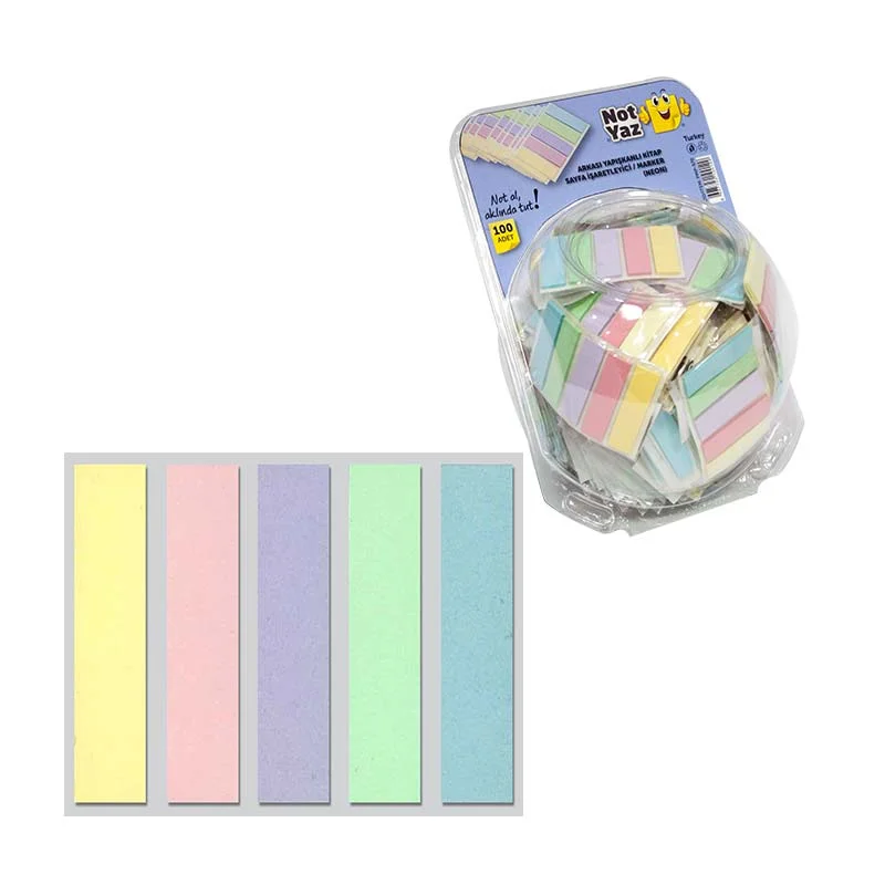 NOT YAZ SAYFA İŞARETLEYİCİ AYRAÇ (PASTEL RENKLİ KAĞIT AYRAÇ) ADET PMP-570 (Best)