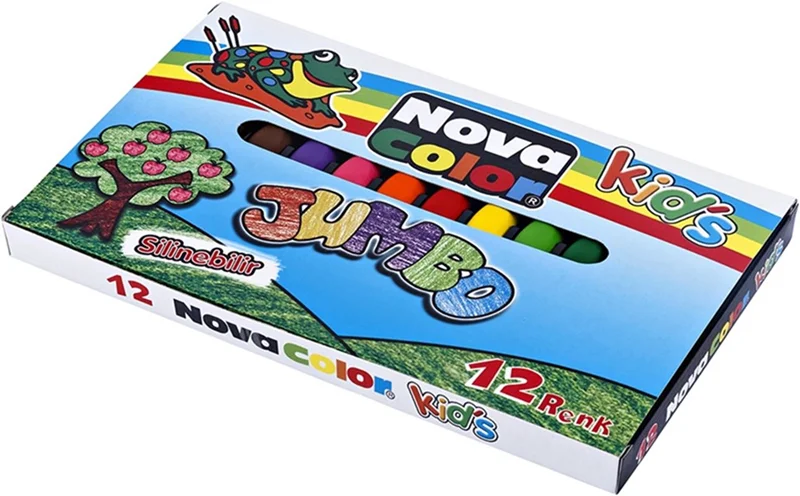 NOVA COLOR 12 RENK JUMBO MUM BOYA NC-2124 (Best)