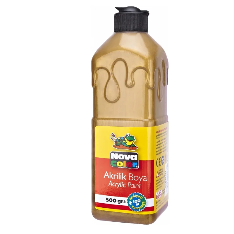 NOVA COLOR AKRİLİK BOYA 500 ml ALTIN NC-670 (Best)