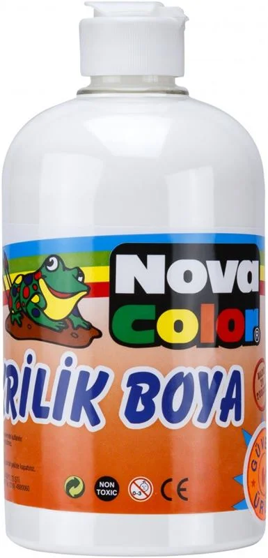 NOVA COLOR AKRİLİK BOYA 500 ml BEYAZ NC-385 (Best)