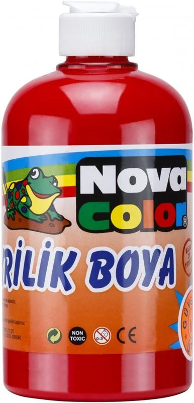 NOVA COLOR AKRİLİK BOYA 500 ml KIRMIZI NC-382 (Best)