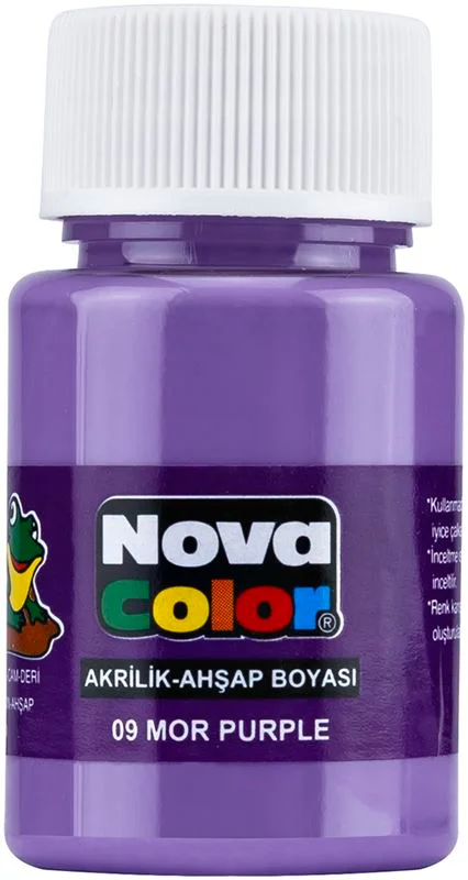 NOVA COLOR AKRİLİK BOYA MOR ŞİŞE NC-177 (Best)