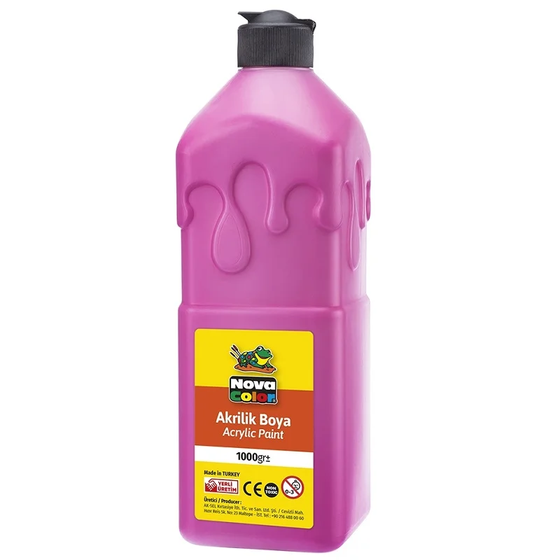 NOVA COLOR AKRİLİK BOYA PEMBE 1 KG. NC-230 (Best)