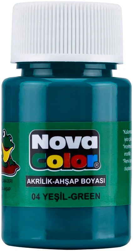 NOVA COLOR AKRİLİK BOYA YEŞİL ŞİŞE NC-172 (Best)