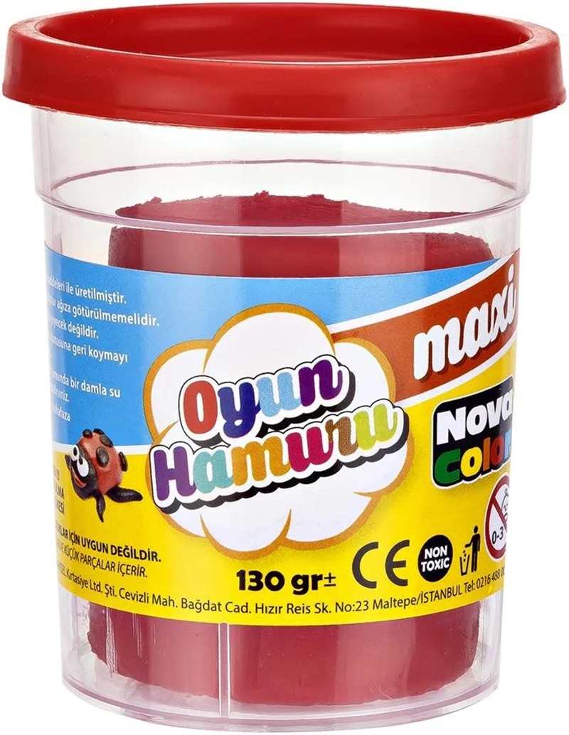 NOVA COLOR MAXİ OYUN HAMURU KIRMIZI NC-4141 (Best)