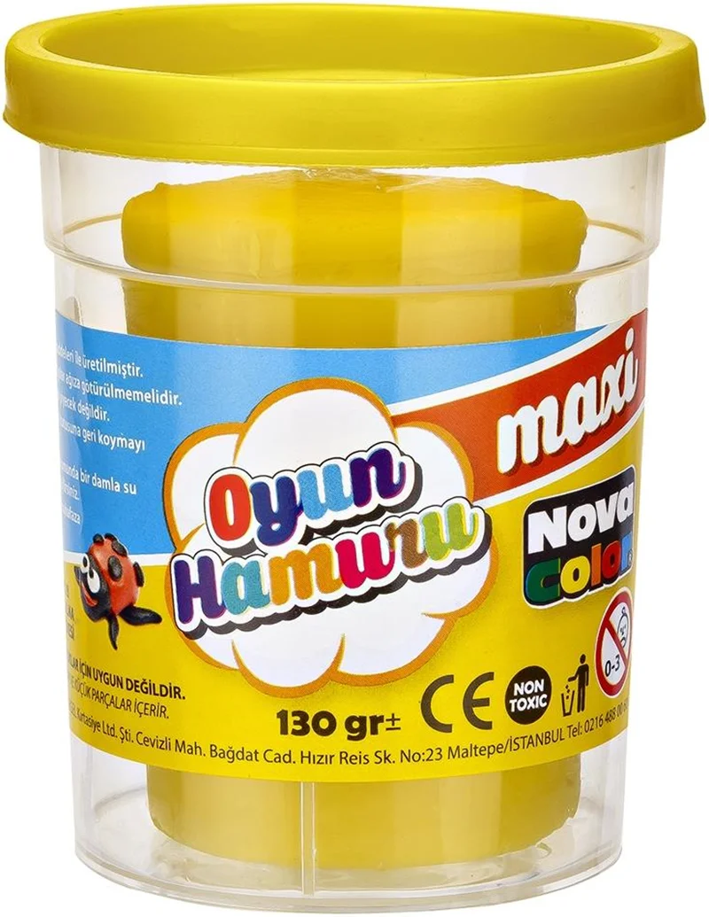 NOVA COLOR MAXİ OYUN HAMURU SARI NC-4140 (Best)