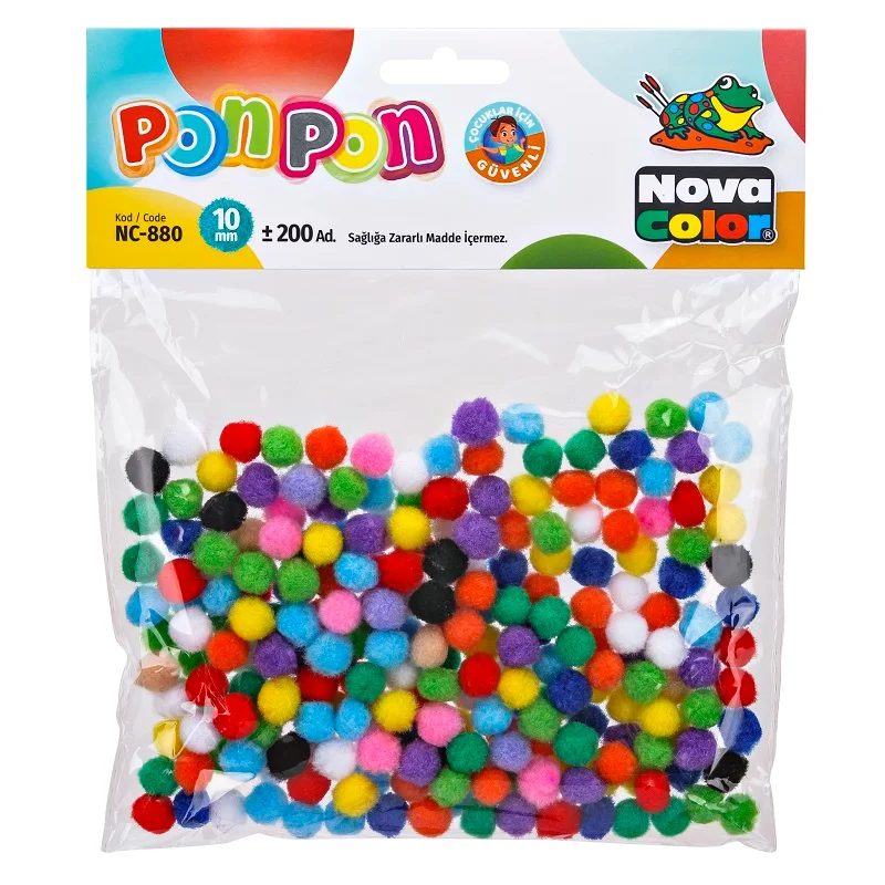 NOVA COLOR PONPON 10 mm 200 LÜ NC-880 (Best)
