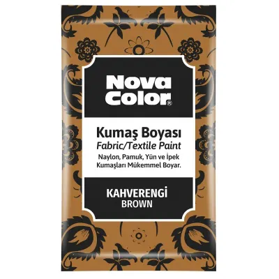 NOVA COLOR TOZ KUMAŞ BOYASI KAHVE 12 GR NC-905 (Best)